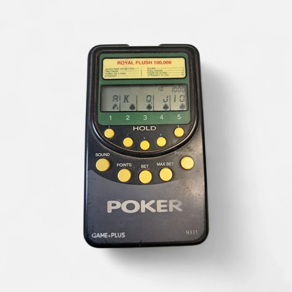 vtg hand held games.  3 blackjack and 1 poker